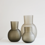 Yeola Medium Vase, Smoke Grey
