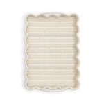 All Weather Wicker Scalloped Edge Serving Trays, 2 Sizes, Sold Separately