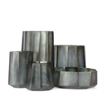 Okka Large Vase, Indigo/Smoke Gray