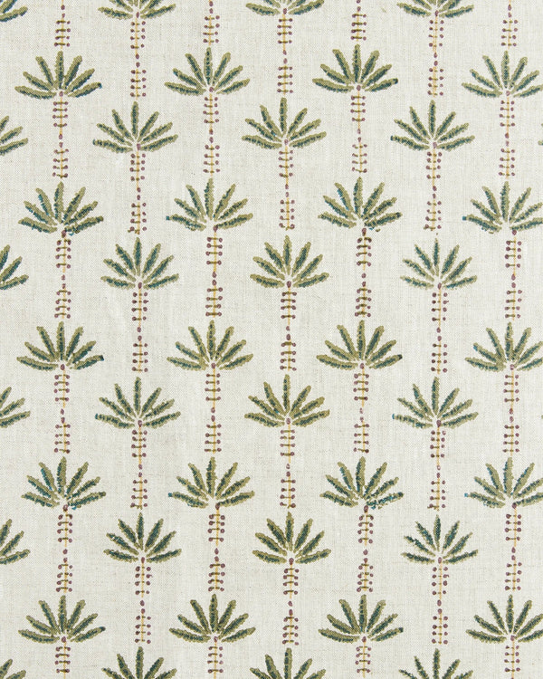 Marseille Mulberry Linen Cushion, 20" x 20"