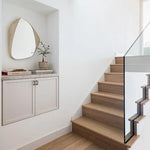 Kira Travertine Mirror, Small, 19.5"W x 2"D x 23.5"H