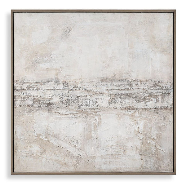 Desert Oasis Hand Painted Canvas, 52"W X 52"H