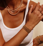 2MM Signature Bracelet, Gold and Silver