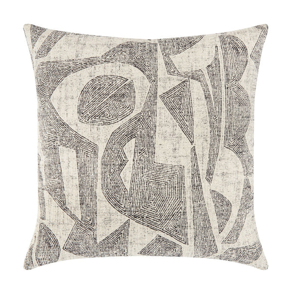 Influence Pillow - Ebony, 22" x 22"