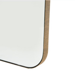 Camille Narrow Mirror, Gilded Brass, 78"H x 20"W