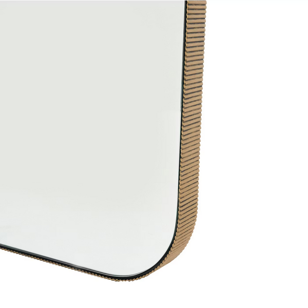 Camille Narrow Mirror, Gilded Brass, 78"H x 20"W