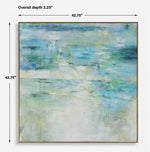 Blissful Hand Painted Canvas, 43" x 43"