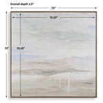 Gravity Hand Painted Canvas, 72"W x 72'H