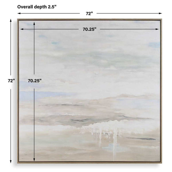 Gravity Hand Painted Canvas, 72"W x 72'H