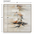 Outburst Painted Canvas, 51"W x 51"H