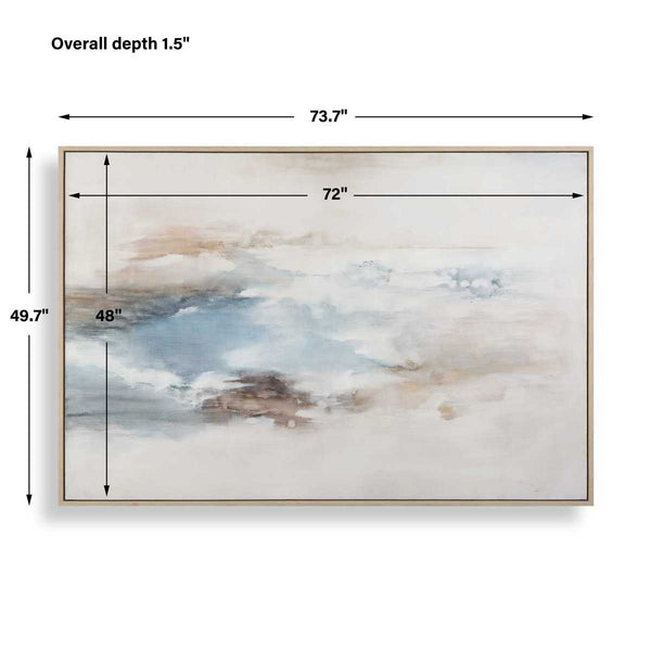 Chasing Blue Canvas, 74"W x 50"H