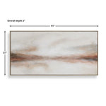 Haze in the Horizon Hand Painted Canvas, 61"W x 31"H
