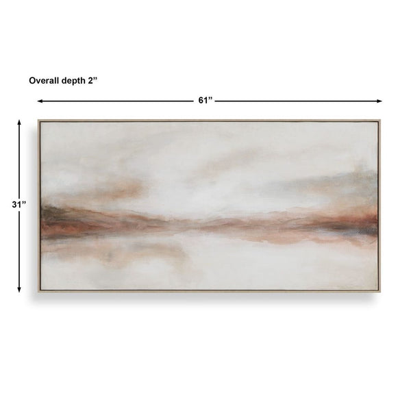 Haze in the Horizon Hand Painted Canvas, 61"W x 31"H