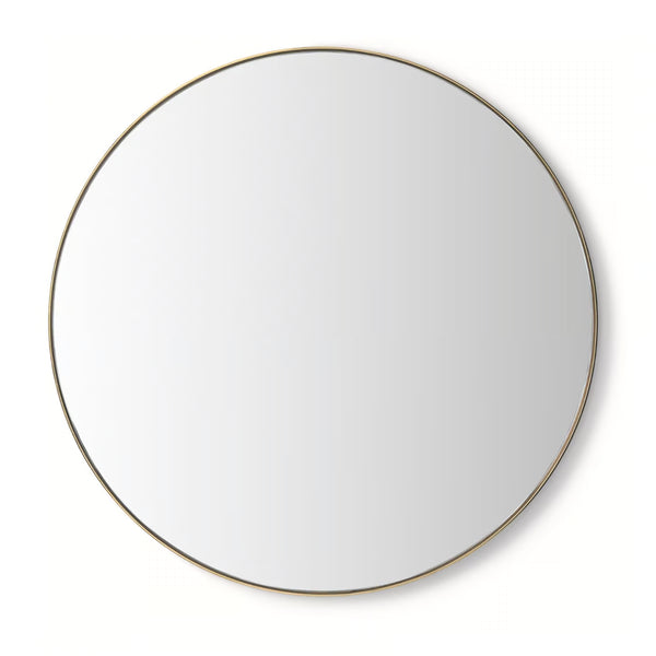 Aalina Mirror - Brushed Brass, 36"Dia