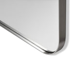 Aalina Wall Mirror - Brushed Nickel, 54"H x 28"W