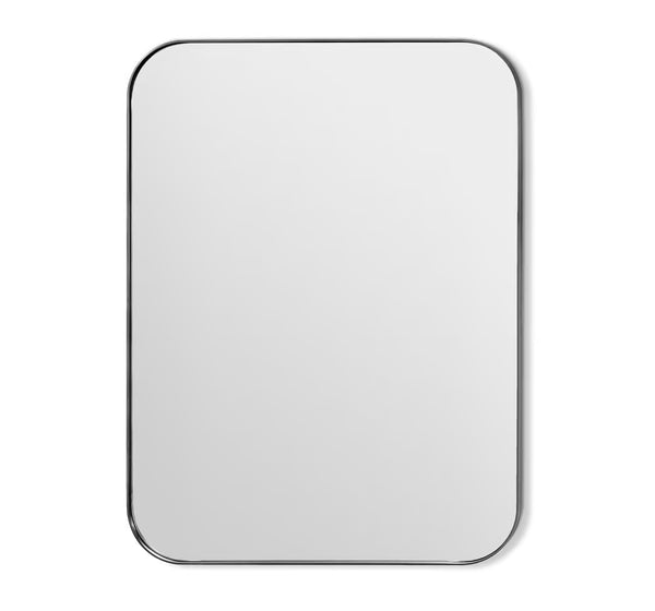 Aalina Wall Mirror - Brushed Nickel, 40"H x 30"W