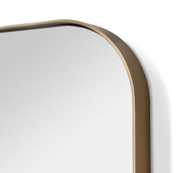Aalina Narrow Mirror - Brass, 78"H x 20"W