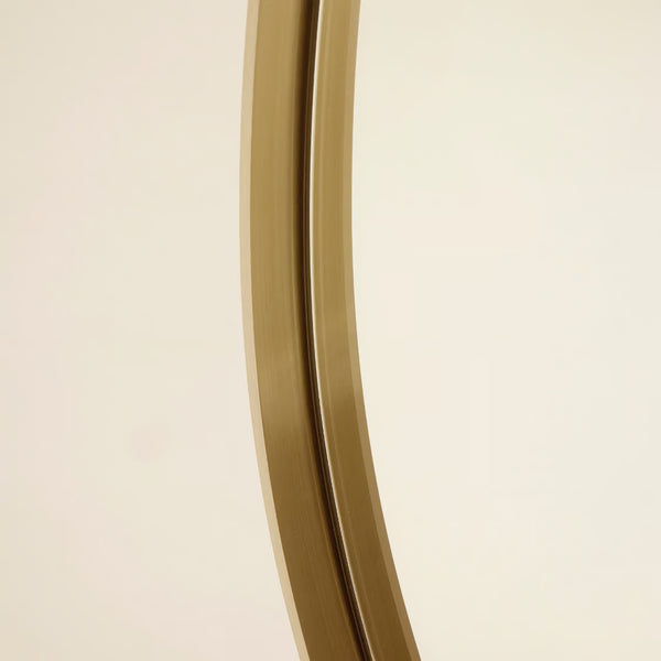 Aalina Mirror - Brushed Brass, 48"Dia