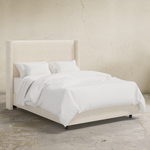 Clare Shelter Bed, Talc Linen, King & Queen