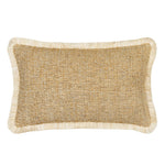 Golden Hour Fringed Lumbar Pillow, 12" x 20"