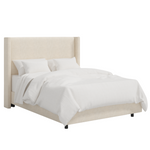 Clare Shelter Bed, Talc Linen, King & Queen