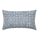Channel Lumbar Pillow - Bleu, 12" x 20"