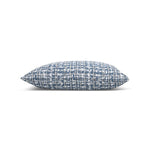 Channel Lumbar Pillow - Bleu, 12" x 20"