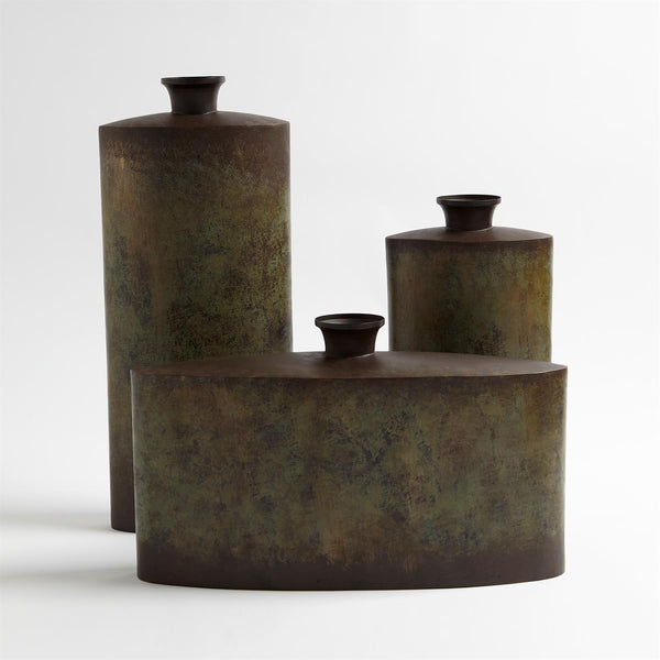 Iron Canteen, Antique Bronze,Tall