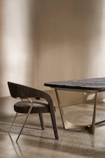 Vena Dining Table - Calcutta Viola, 112"W X 44"D
