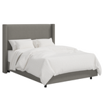 Clare Shelter Bed, Grey Linen, King & Queen