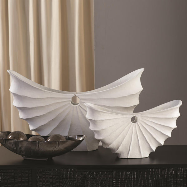 Atlantis Centrepieces, Matte White, 2 Sizes