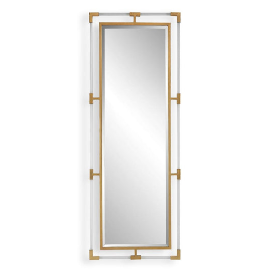 Balkan Tall Mirror, Gold, 28"W x 75"H