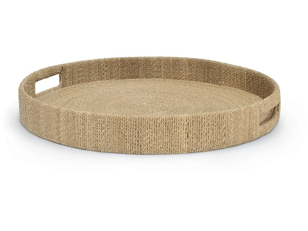 Monarch Round Tray, Natural, Small, 17.75"Dia