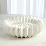 Spicchi Line Bowl, Matte White, 15.75" Dia