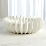 Spicchi Line Bowl, Matte White, 15.75" Dia