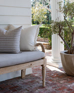 Grey Indoor/Outdoor Belmont Dark Pillow 22" X 22"