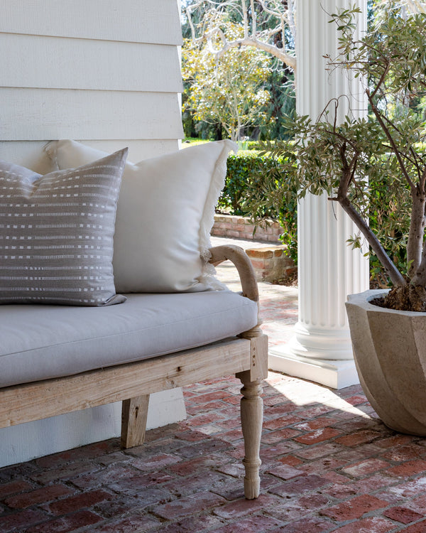 Grey Indoor/Outdoor Belmont Dark Pillow 22" X 22"