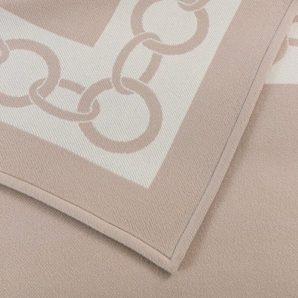 Chains Throw, Beige/Milk