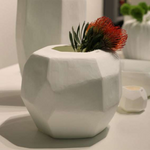 Cubistic Round Vase, Opal