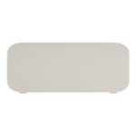 Lady Love Vanity / Desk, Matte Pearl/Gold, 54"W x 20"D x 29.5"H