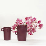 Loopy Small Vase, Oxblood