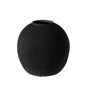 Konos Vase, Black, 2 Sizes