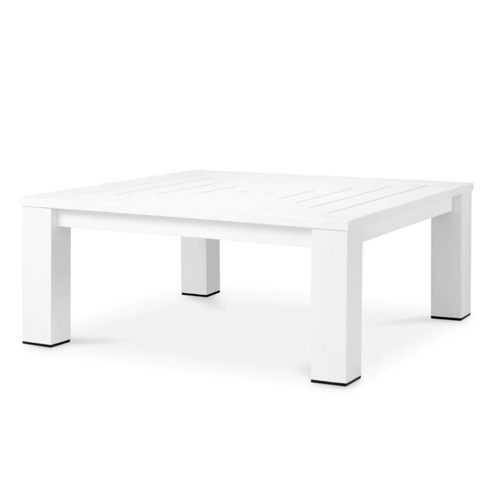 Antibes Vistamar Outdoor Cofee Table, Matte White, 40" x 40"