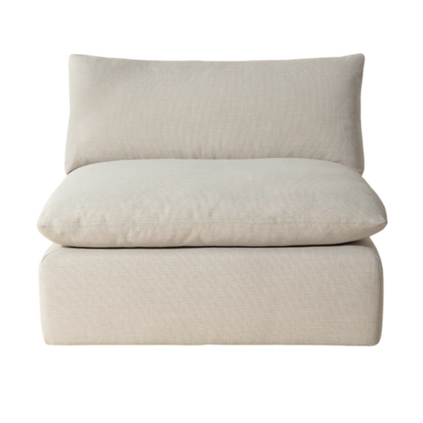 Reve Armless Sofa Piece Effie Linen