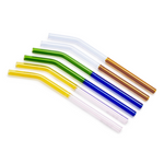 MoMA Two-Tone Borosilicate Straws, Set of 6
