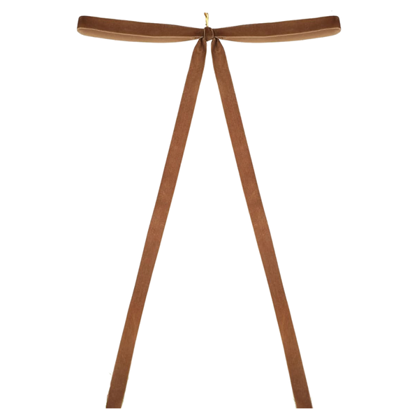 Brown Velvet Ribbon Bow, 23.5"