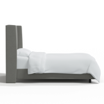 Clare Platform Bed, Grey Linen, King