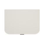 True Love Nightstand, Matte Pearl/ Gold, 26"W