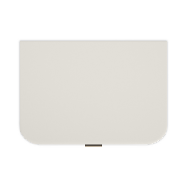 True Love Nightstand, Matte Pearl/ Gold, 26"W