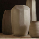 Cubistic Tall Vase, Smoke Gray